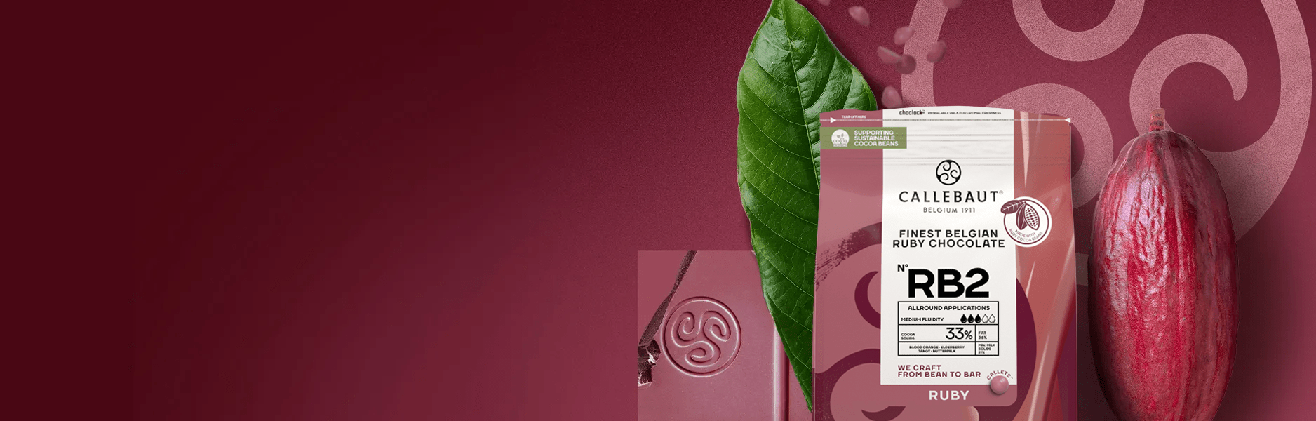 Callebaut Ruby шоколад rb2